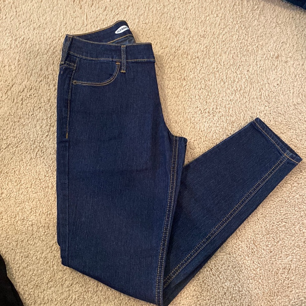 Old Navy Super Skinny Dark Denim Jeans